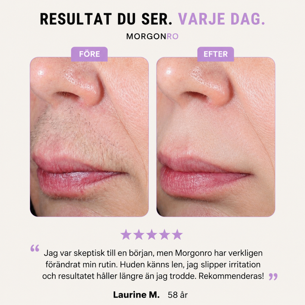 Morgonro- Skonsam Hårborttagning Utan Irritation